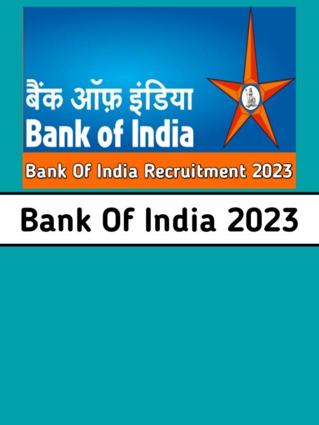 Bank Of India Recruitment 2023 Apply Here